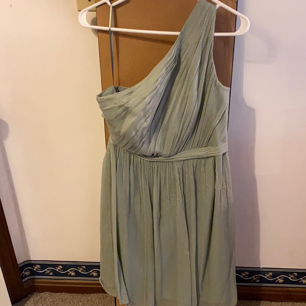 Sage Green JCrew One shouldered